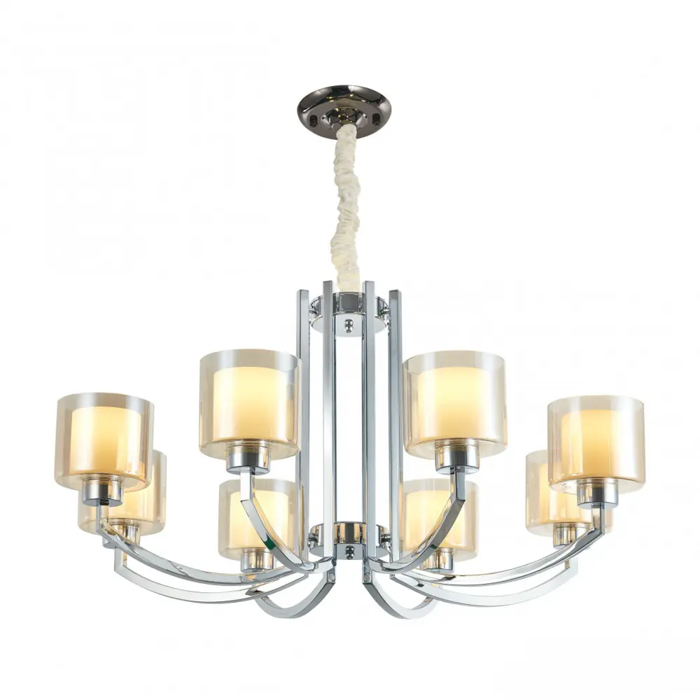 Фото Люстра подвесная Arte milano Neapolis-277207/8 ni 8 ламп 16 м² цвет никель Фото Люстра подвесная Arte milano Neapolis-277207/8 ni 8 ламп 16 м² цвет никель