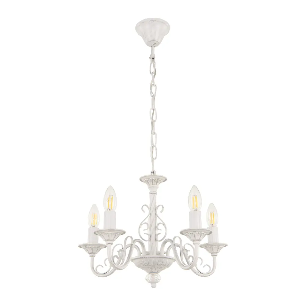 Фото Люстра подвесная Arte milano Am342620/5 wt+sl 5 ламп 10 м² цвет белый