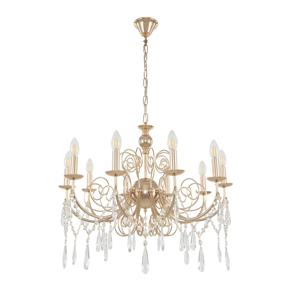 Фото Люстра подвесная Arte milano Am345620/10 fgd 10 ламп 20 м² цвет золото