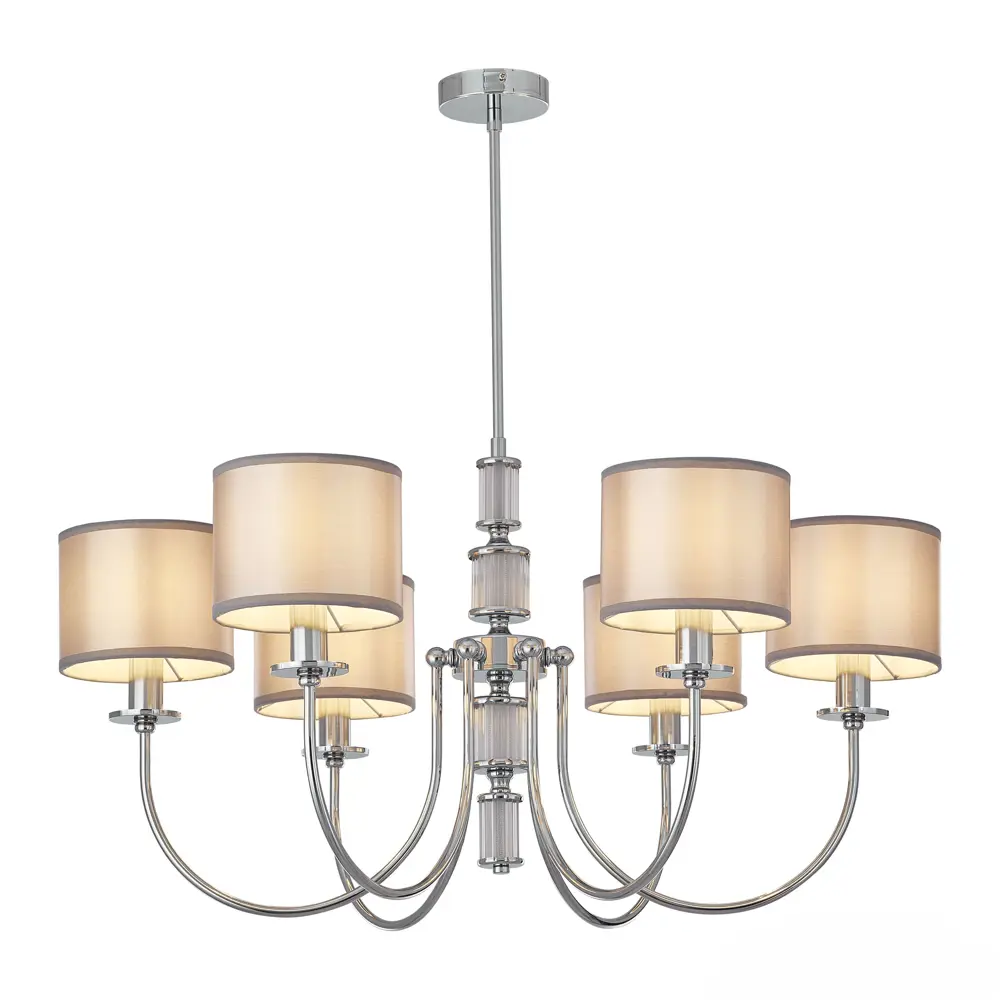 Фото Люстра подвесная Arte milano Am348401/6 cr 6 ламп 12 м² цвет никель