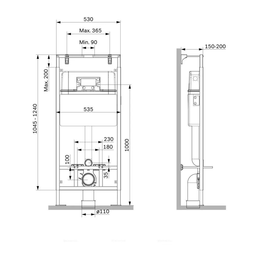 Фото 6 Комплект инсталляция с унитазом Am.pm I012710.0238C0110 цвет белый Фото 6 Комплект инсталляция с унитазом Am.pm I012710.0238C0110 цвет белый