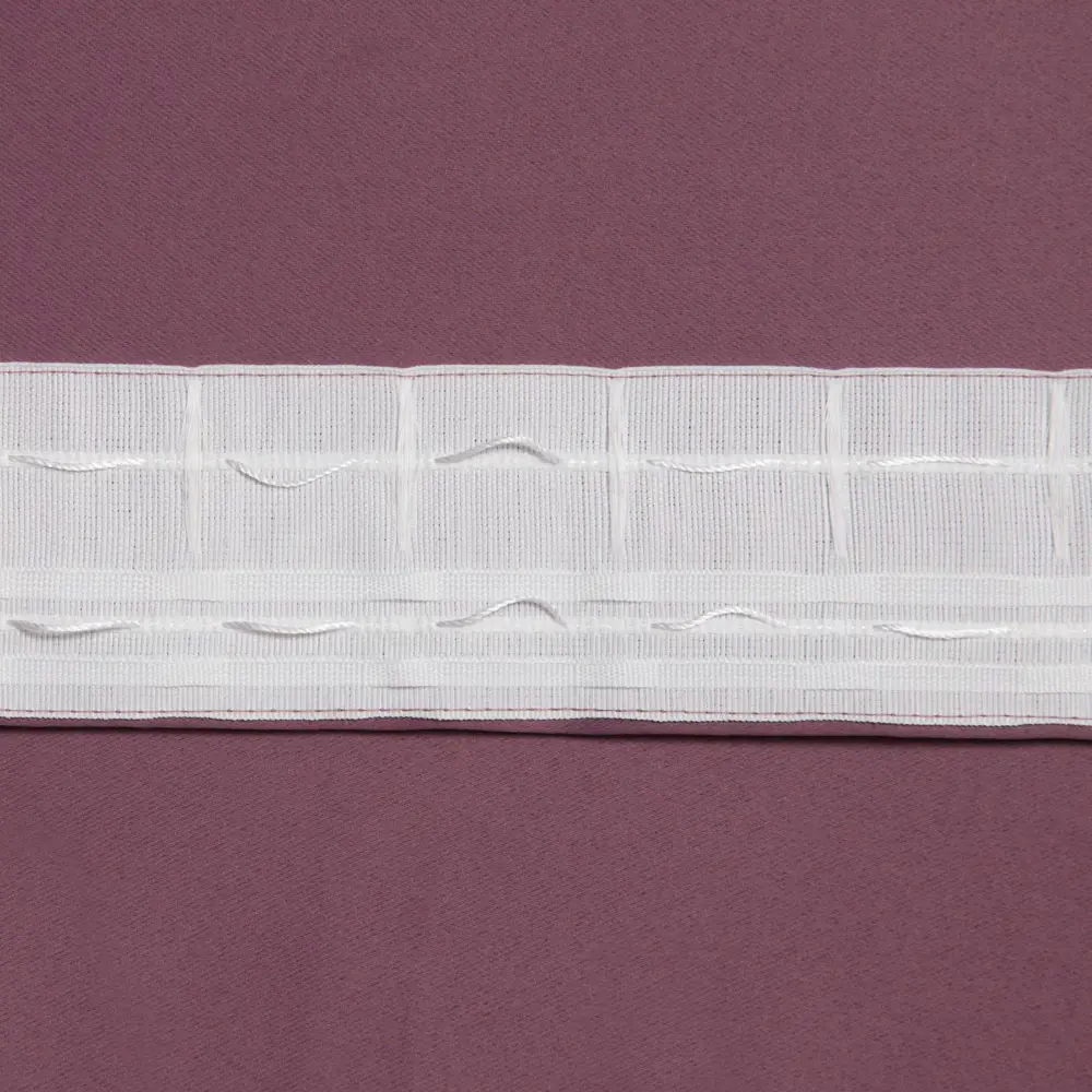 Фото 2 Штора Этель 4292719 на шторной ленте, 300x130 см, цвет фиолетовый Фото 2 Штора Этель 4292719 на шторной ленте, 300x130 см, цвет фиолетовый