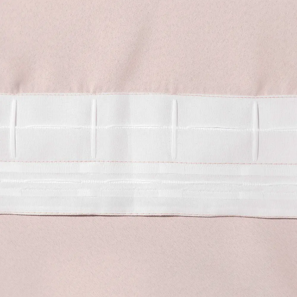 Фото 2 Штора Этель 4292712 на шторной ленте, 265x250 см, цвет розовый