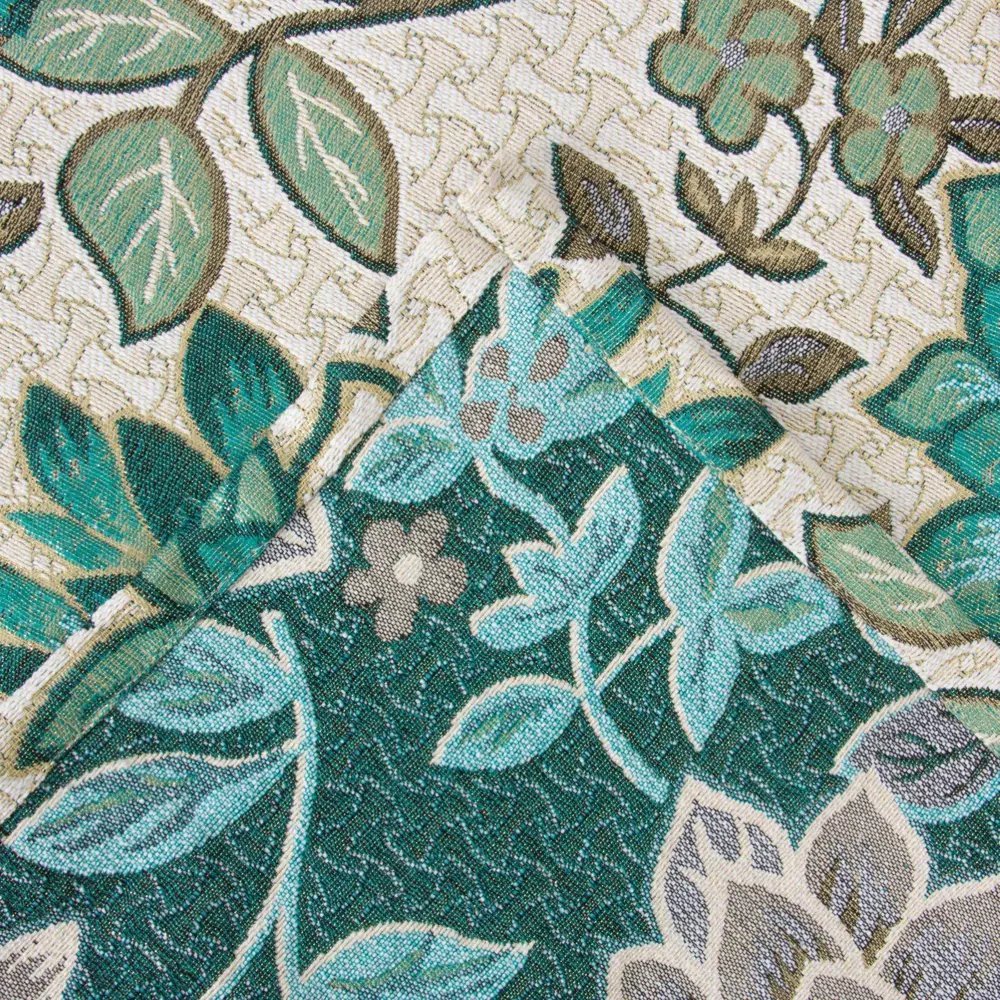 Фото 4 Покрывало гобеленовое Этель Роскошь бирюзовый 140x200 см, плотность 450 г/м2, 20% хлопок, 80% п/э Фото 4 Покрывало гобеленовое Этель Роскошь бирюзовый 140x200 см, плотность 450 г/м2, 20% хлопок, 80% п/э