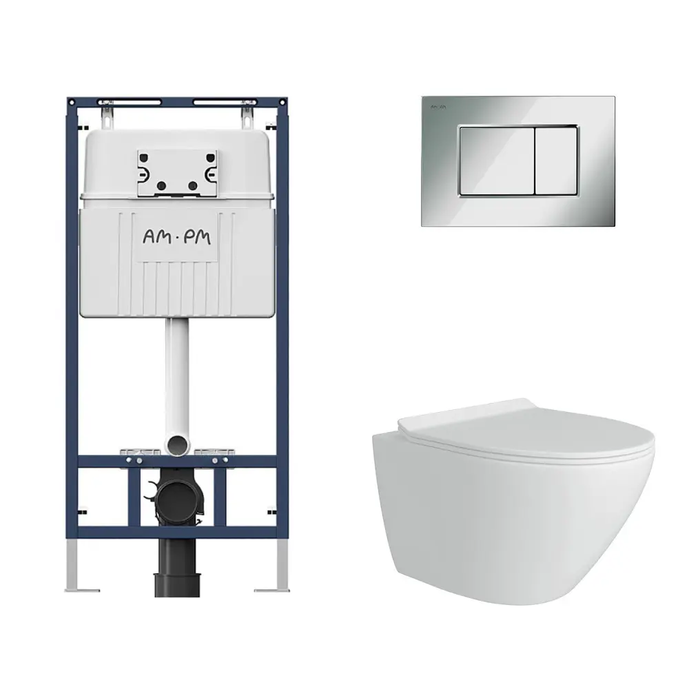 Фото 4 Комплект инсталляция с унитазом Alentori I012710.0251AL.FLU40106.W цвет белый Фото 4 Комплект инсталляция с унитазом Alentori I012710.0251AL.FLU40106.W цвет белый