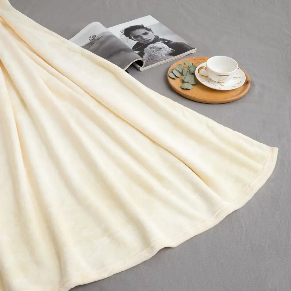 Фото Плед Lovelife 5866368, 140x100 см, велсофт, цвет бежевый