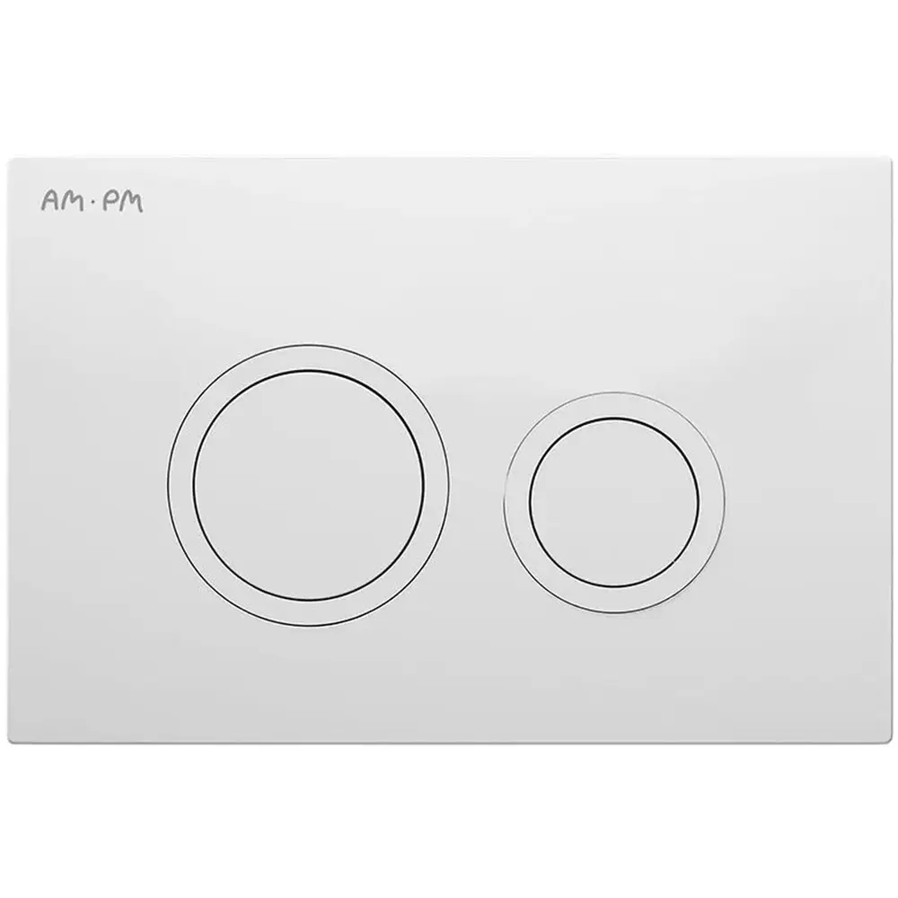 Фото 7 Инсталляция AM.PM I012711.0101 ErgoFit с клавишей слива ErgoFit L пластик глянцевый белый унитаз 52x37 Soft-Close матовый черный квадрат