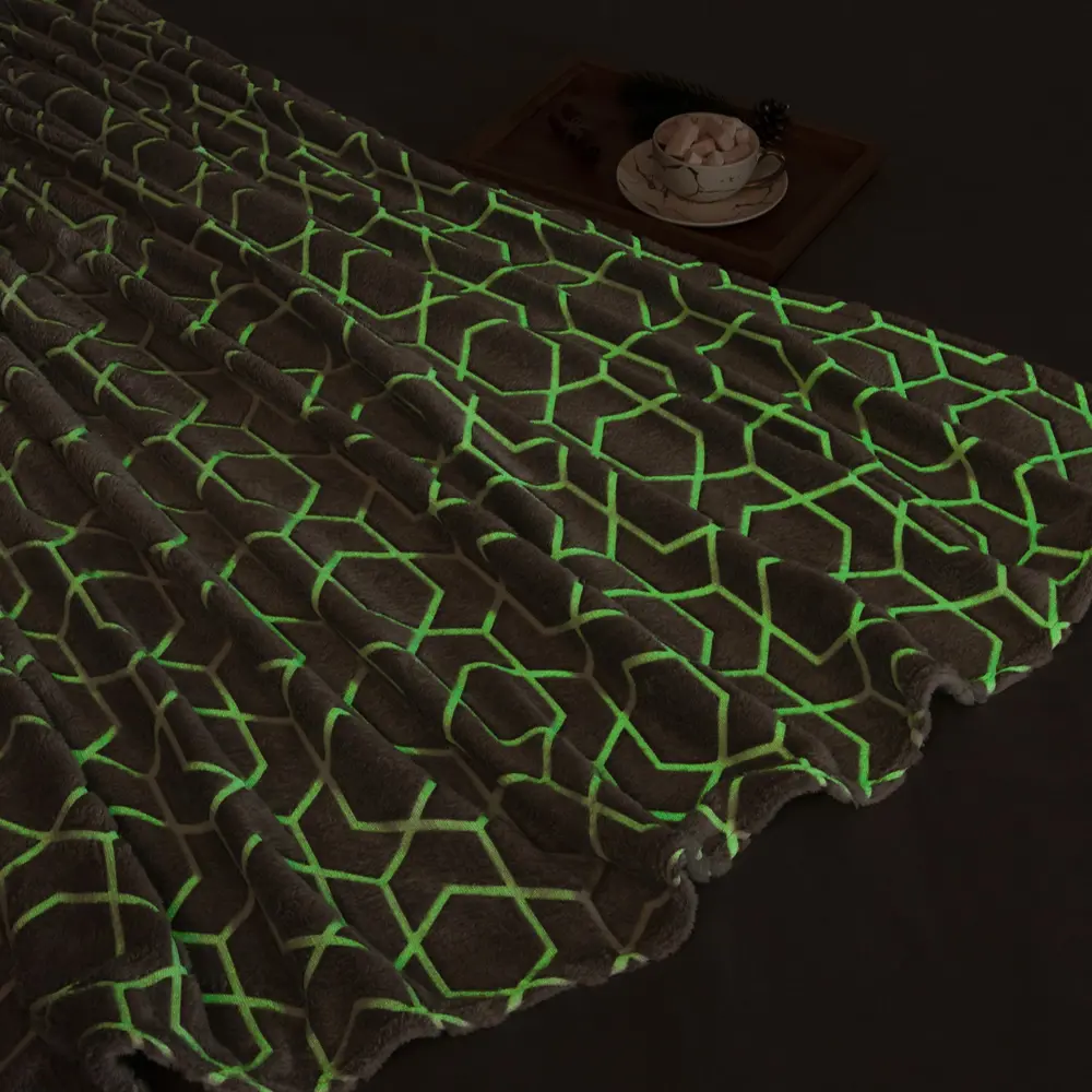 Фото 5 Плед Этель светящийся в темноте 7880900, 150x200 см, флис, серый Фото 5 Плед Этель светящийся в темноте 7880900, 150x200 см, флис, серый