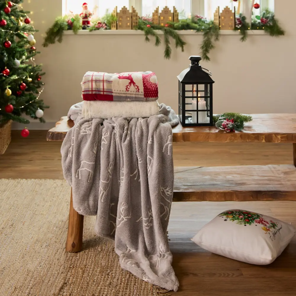 Фото 15 Плед Этель 9518068, 150x200 см, велсофт, цвет серый