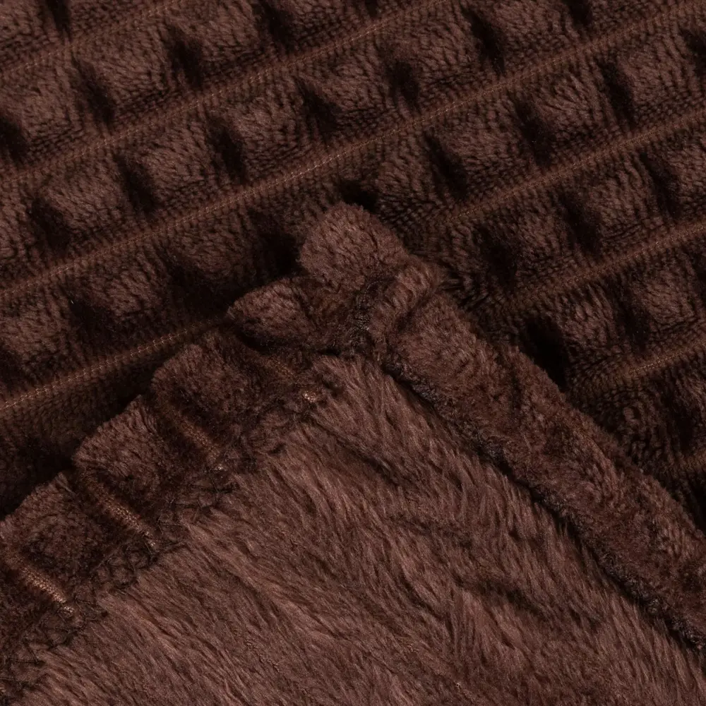 Фото 4 Плед Этель Клетка 200x220 см цвет коричневый флис 240гр/м2 100% полиэстер Фото 4 Плед Этель Клетка 200x220 см цвет коричневый флис 240гр/м2 100% полиэстер