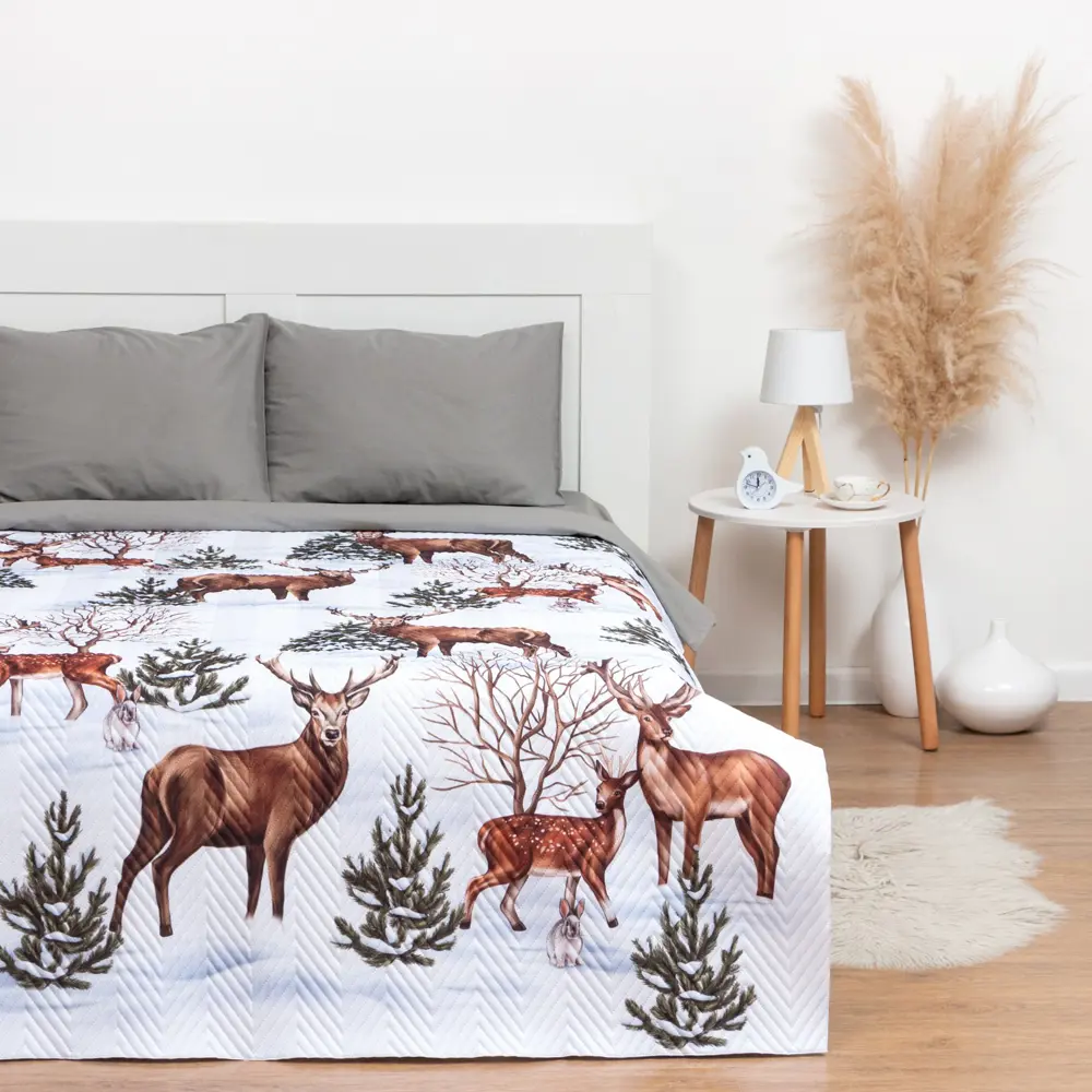 Фото Покрывало Этель 9079345, 145x210 см, микрофибра, цвет белый Фото Покрывало Этель 9079345, 145x210 см, микрофибра, цвет белый