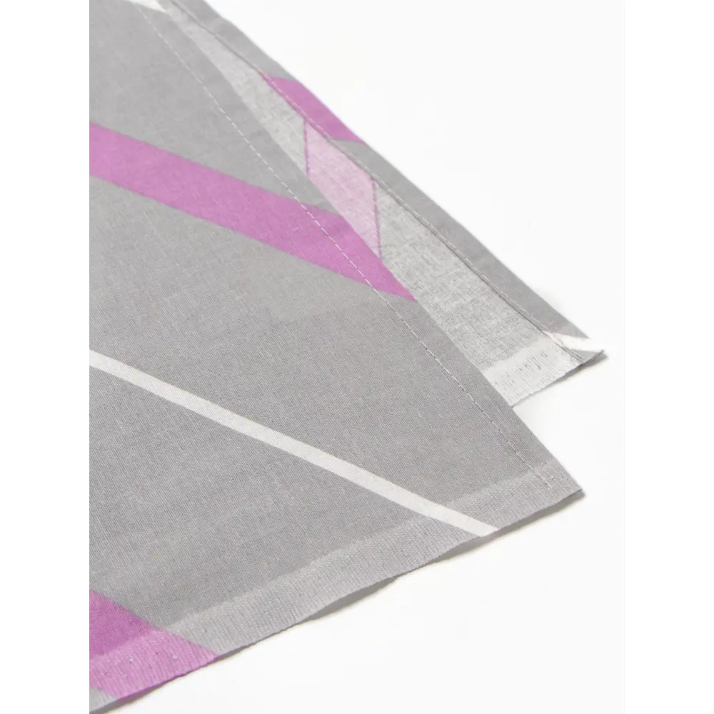 Фото 6 Простыня Этель Сиренево-серые зигзаги 150x215 см хлопок без резинки цвет серый, фиолетовый
