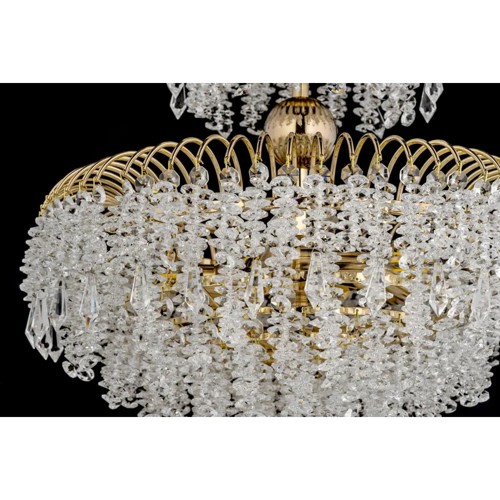 Фото 6 Люстра подвесная Arti lampadari Bronte gold e 1.5.40.106 g 5 ламп 11.1 м² цвет прозрачный золотой Фото 6 Люстра подвесная Arti lampadari Bronte gold e 1.5.40.106 g 5 ламп 11.1 м² цвет прозрачный золотой