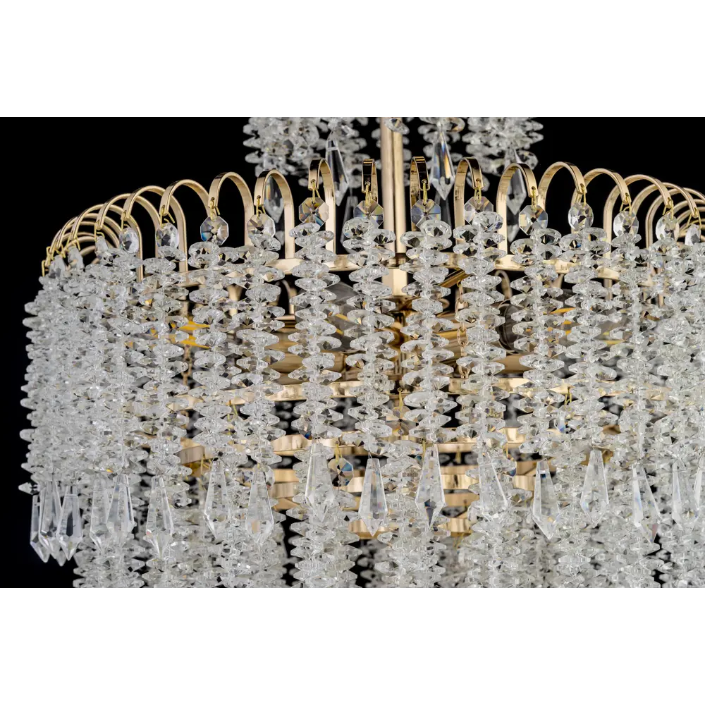 Фото 6 Люстра подвесная Arti lampadari gold Daverio e 1.5.50.105 g 8 ламп 17.8 м² цвет прозрачный золотой Фото 6 Люстра подвесная Arti lampadari gold Daverio e 1.5.50.105 g 8 ламп 17.8 м² цвет прозрачный золотой
