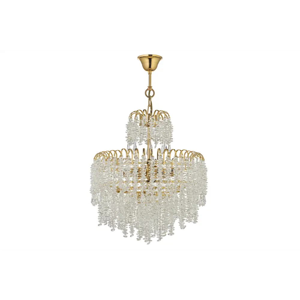 Фото 2 Люстра подвесная Arti lampadari gold Daverio e 1.5.50.105 g 8 ламп 17.8 м² цвет прозрачный золотой Фото 2 Люстра подвесная Arti lampadari gold Daverio e 1.5.50.105 g 8 ламп 17.8 м² цвет прозрачный золотой