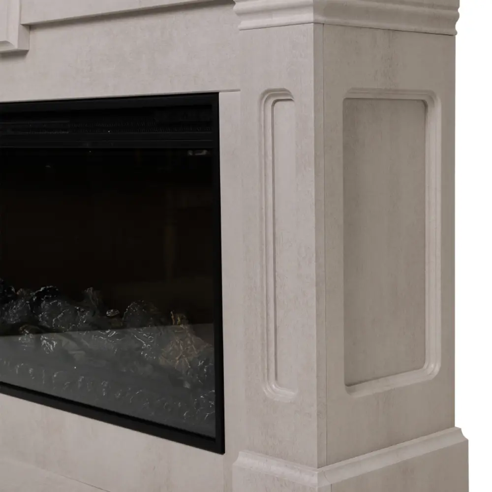 Фото 8 Каминокомплект Realflame Kellie с очагом Premier 36 2000Вт белый камень