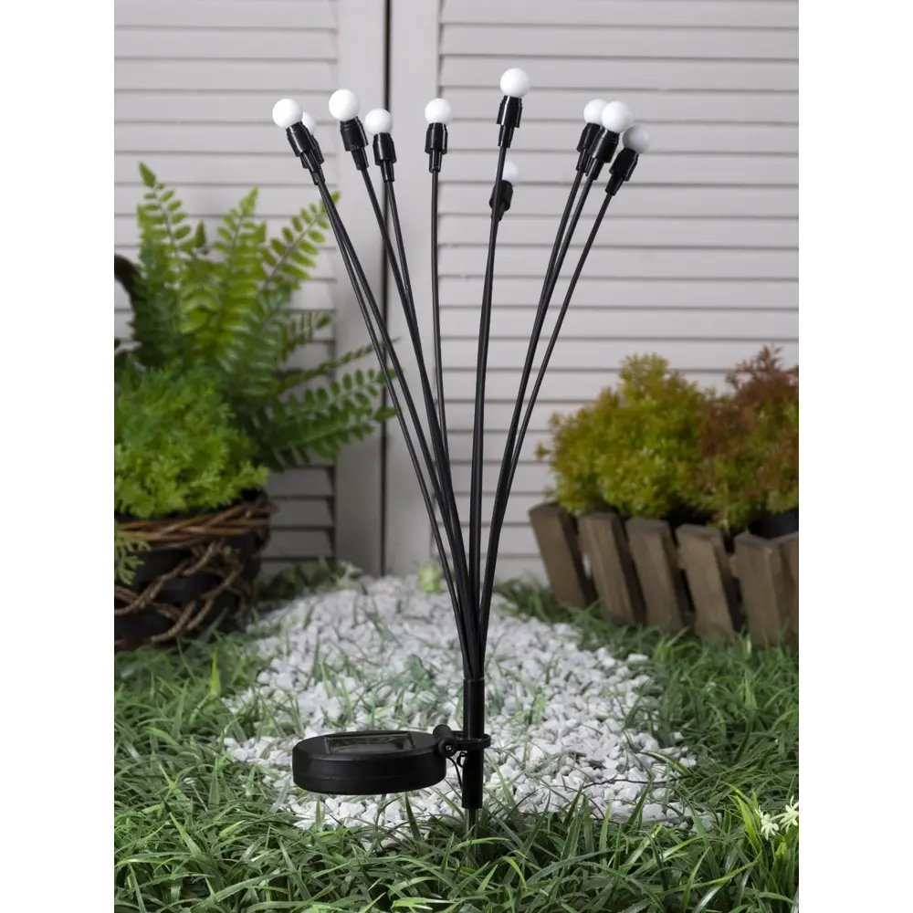 Фото 3 Фонарик садовый на солнечной батарее Luazon Lighting 9253501 Шарики 68 см 10 свет 300 m/ah мульти