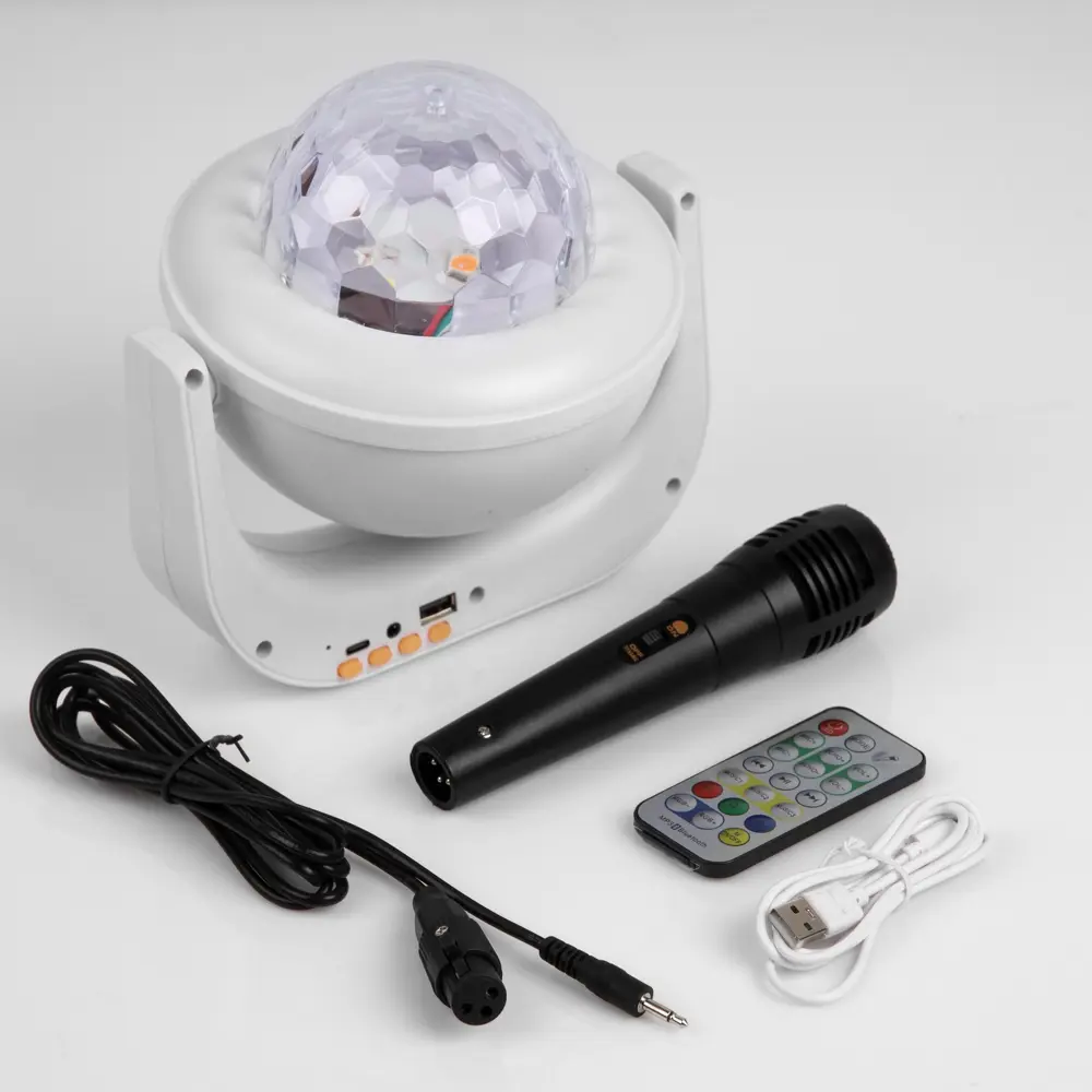 Фото 4 Световой прибор Luazon Lighting Караоке 20х20см микрофон муз USB RGB Фото 4 Световой прибор Luazon Lighting Караоке 20х20см микрофон муз USB RGB