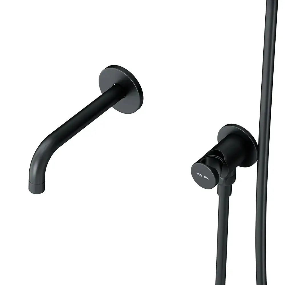 Фото 6 Душевая система встроенный Am.pm X-Joy FB85A3RH32 с тропическим душем с изливом черный