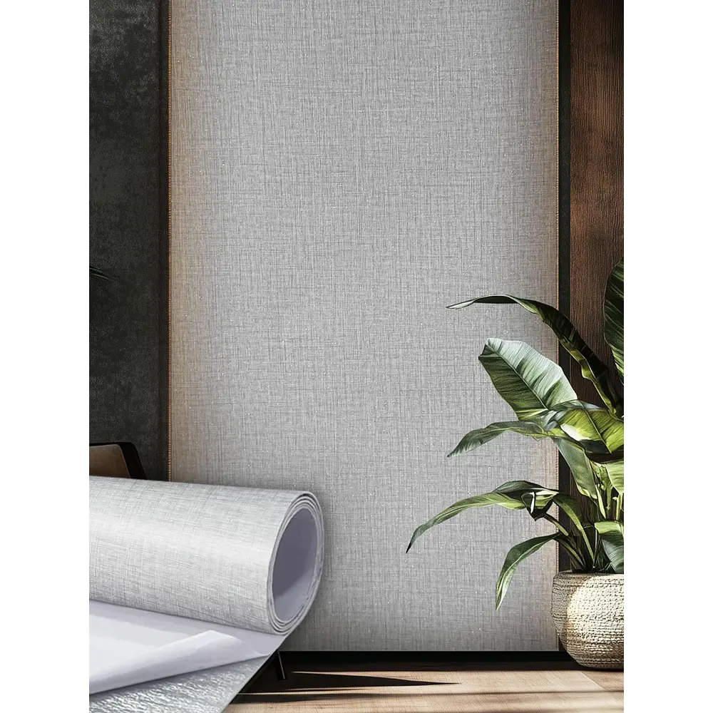 Фото Панель ПВХ Verol Лён серый 3000x1160x2мм 3.48 м² Фото Панель ПВХ Verol Лён серый 3000x1160x2мм 3.48 м²