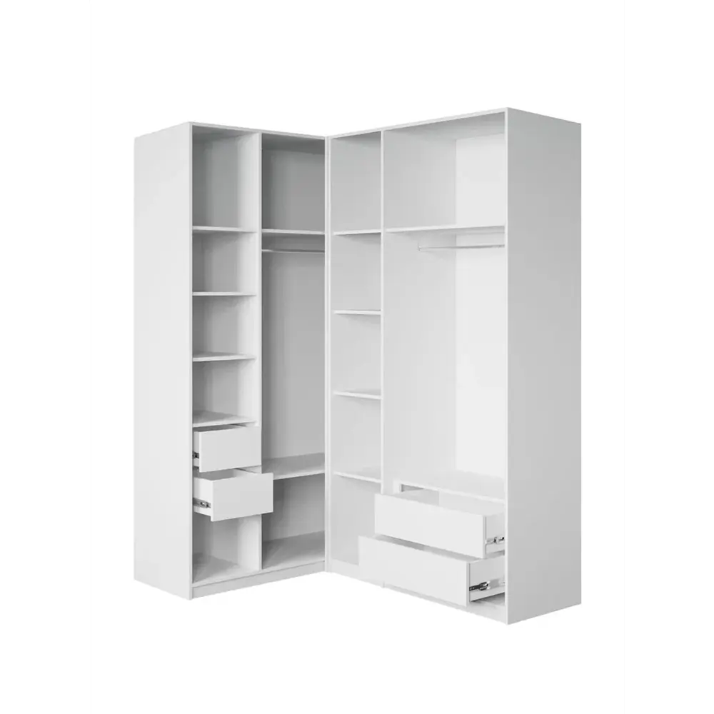 Фото 5 Шкаф распашной Принцесса мелания 3029/3 с 5 дверями 130x220x50 см ЛДСП цвет белый