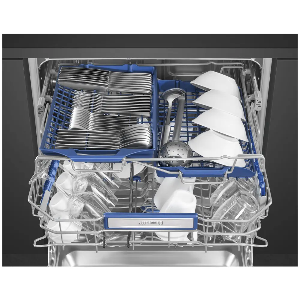 Фото 2 Встраиваемая посудомоечная машина Smeg STL333CL 59.8 см 11 программ цвет серый/серебристый Фото 2 Встраиваемая посудомоечная машина Smeg STL333CL 59.8 см 11 программ цвет серый/серебристый