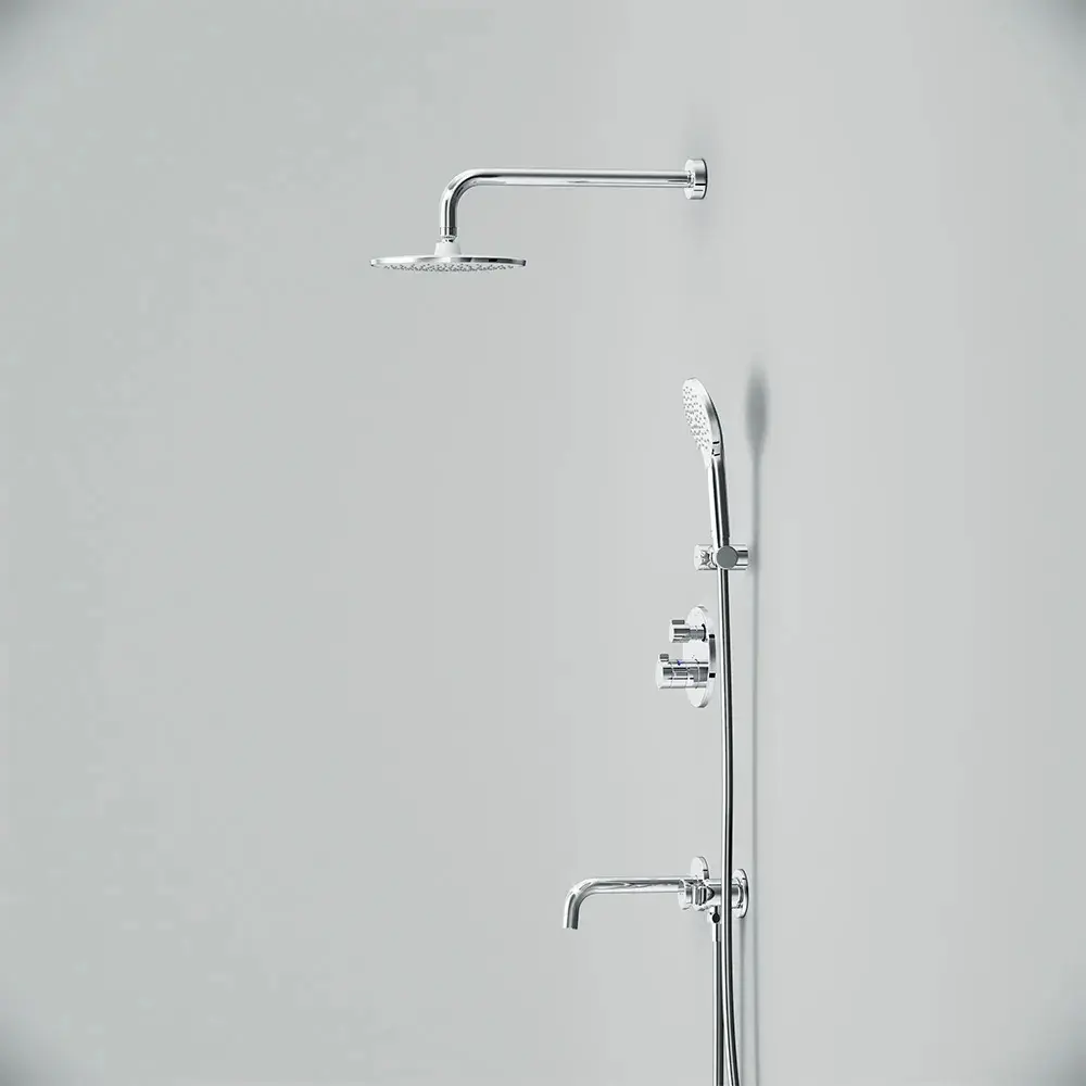 Фото 11 Душевая система встроенный Am.pm FT85A3RH30 X-Joy с тропическим душемс изливом цвет хром Фото 11 Душевая система встроенный Am.pm FT85A3RH30 X-Joy с тропическим душемс изливом цвет хром