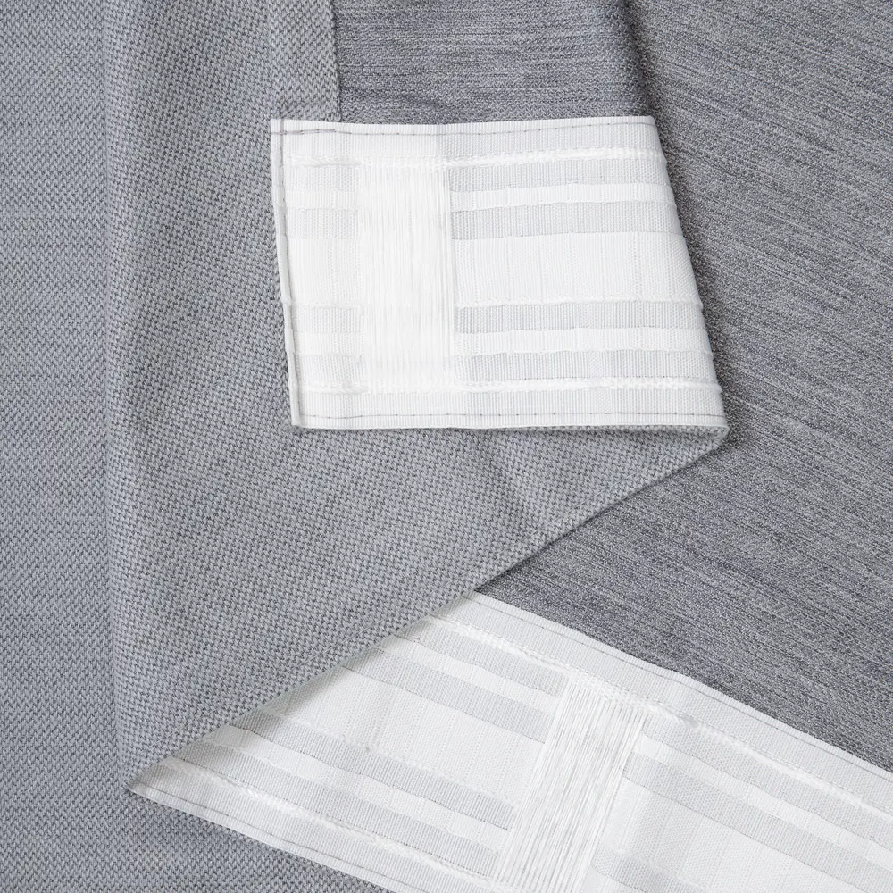 Фото 6 Штора на ленте со скрытыми петлями Калифорния 200x280 см цвет серый Фото 6 Штора на ленте со скрытыми петлями Калифорния 200x280 см цвет серый