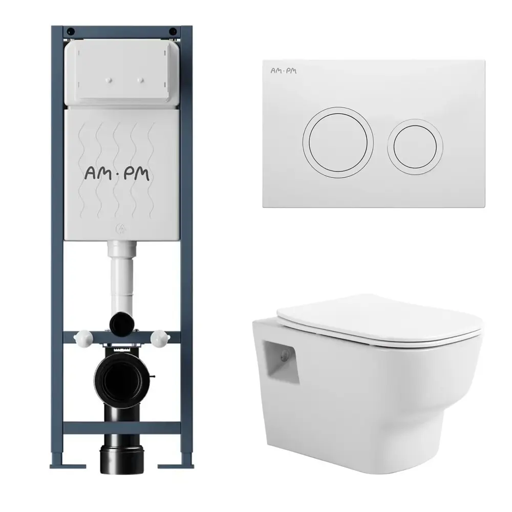 Фото 4 Комплект инсталляция с унитазом Avimano I012711.01011000090 цвет белый