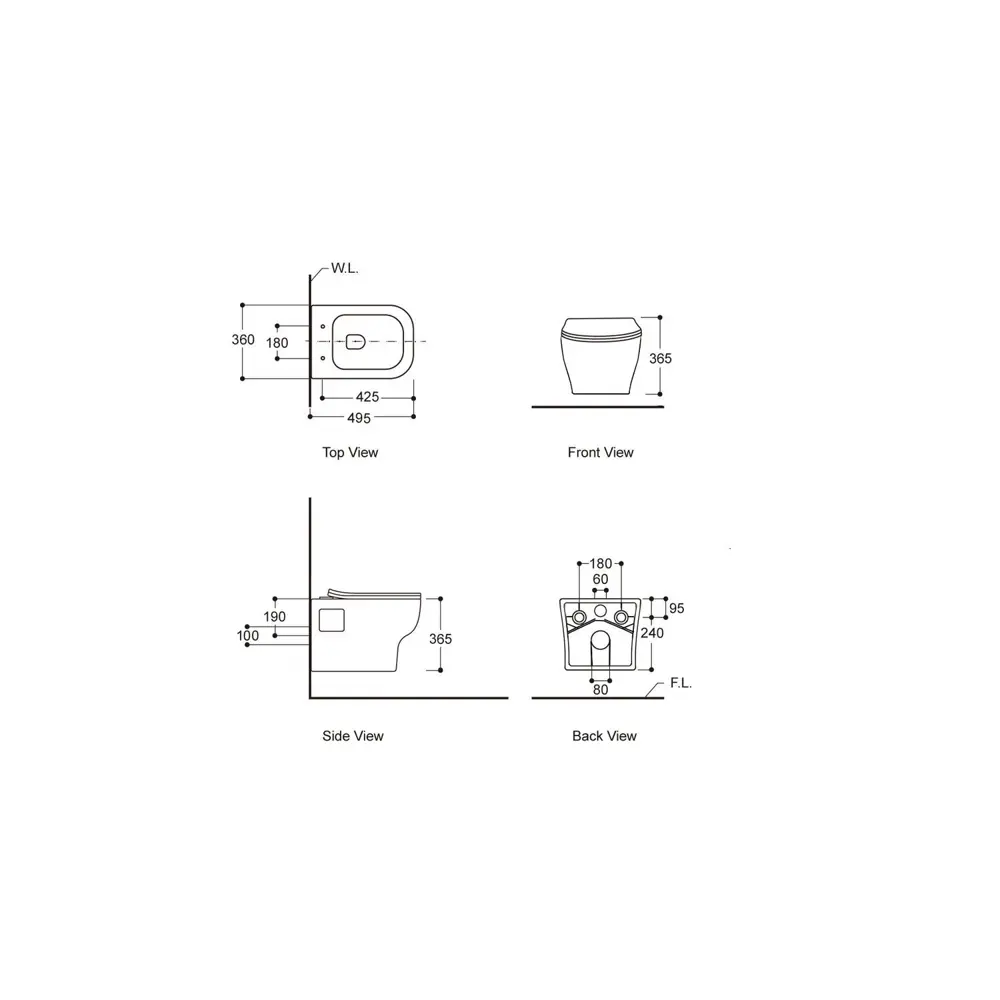 Фото 13 Комплект инсталляция с унитазом Avimano I012711.01011000090 цвет белый