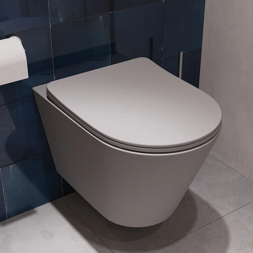 Фото 14 Комплект Инсталляция Geberit Duofix с клавишей Delta01 хром 458.149.21.1 унитаз ADT подвесной сиденье серый матовый форма конус Фото 14 Комплект Инсталляция Geberit Duofix с клавишей Delta01 хром 458.149.21.1 унитаз ADT подвесной сиденье серый матовый форма конус