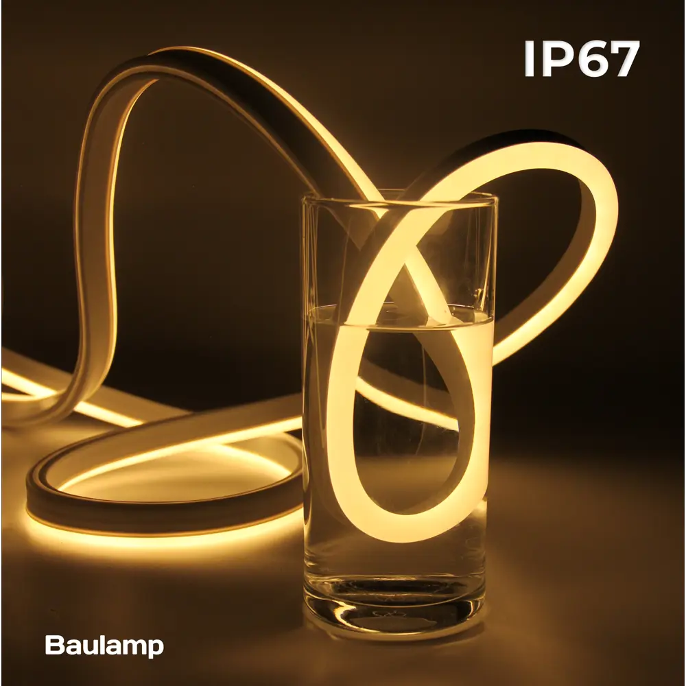 Фото 6 Гибкий неон Baulamp 53007 120 диод/м 7 Вт/м 220 В IP67 50 м теплый белый (желтый) свет Фото 6 Гибкий неон Baulamp 53007 120 диод/м 7 Вт/м 220 В IP67 50 м теплый белый (желтый) свет