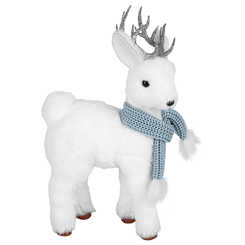 Фото 2 Фигура декоративная KREAFORTA Олень 22 см белый Фото 2 Фигура декоративная KREAFORTA Олень 22 см белый