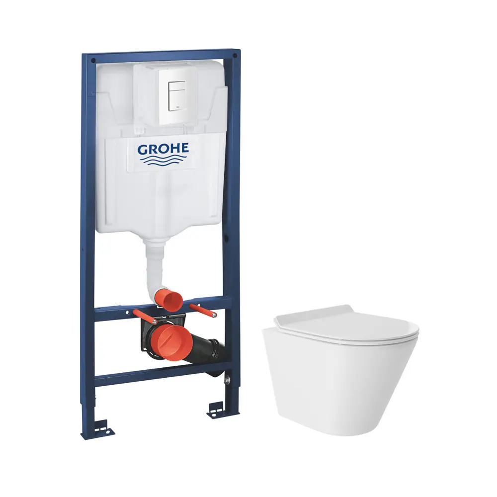 Фото 4 Инсталляция GROHE Rapid SL 3 в 1 с клавишей смыва Skate Cosmopolitan альпин-белый (38772SH0) и унитаз 48x36 Vortex белый глянцевый конус Фото 4 Инсталляция GROHE Rapid SL 3 в 1 с клавишей смыва Skate Cosmopolitan альпин-белый (38772SH0) и унитаз 48x36 Vortex белый глянцевый конус