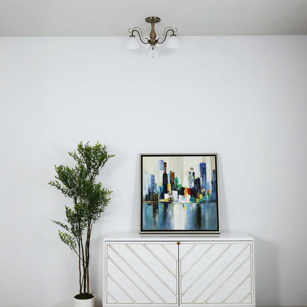 Фото 10 Люстра на штанге Primavera 3 лампы 12 м² цвет бронза Фото 10 Люстра на штанге Primavera 3 лампы 12 м² цвет бронза