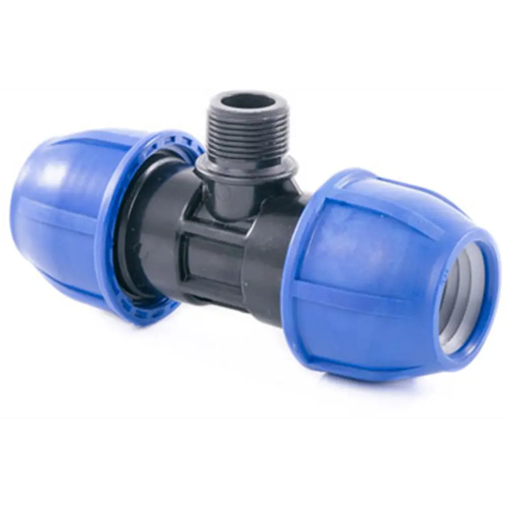 Фото Тройник ПНД РТП 1 1/4"x50x50 мм наружная резьба