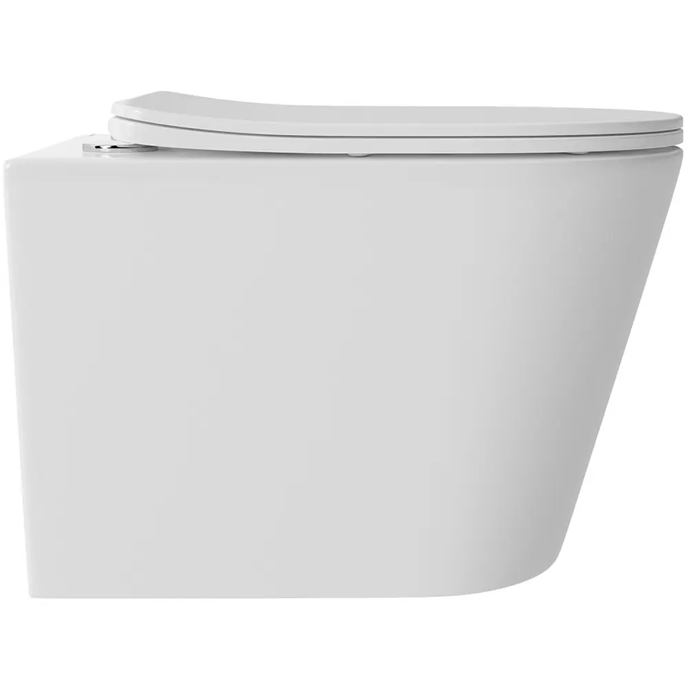 Фото 11 Инсталляция GROHE Solido 3 в 1 с клавишей смыва Even фантомный черный (38811KF0) и унитаз Long 520*365 Vortex Soft-Close белый глянцевый конус