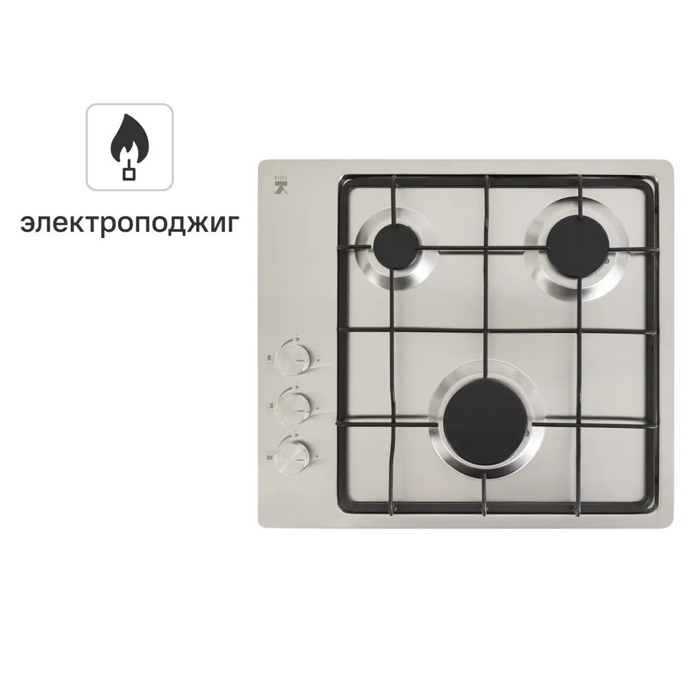 Фото Газовая варочная панель Kitll KGS 4501 INOX 45 см 3 конфорки цвет нержавеющая сталь Фото Газовая варочная панель Kitll KGS 4501 INOX 45 см 3 конфорки цвет нержавеющая сталь