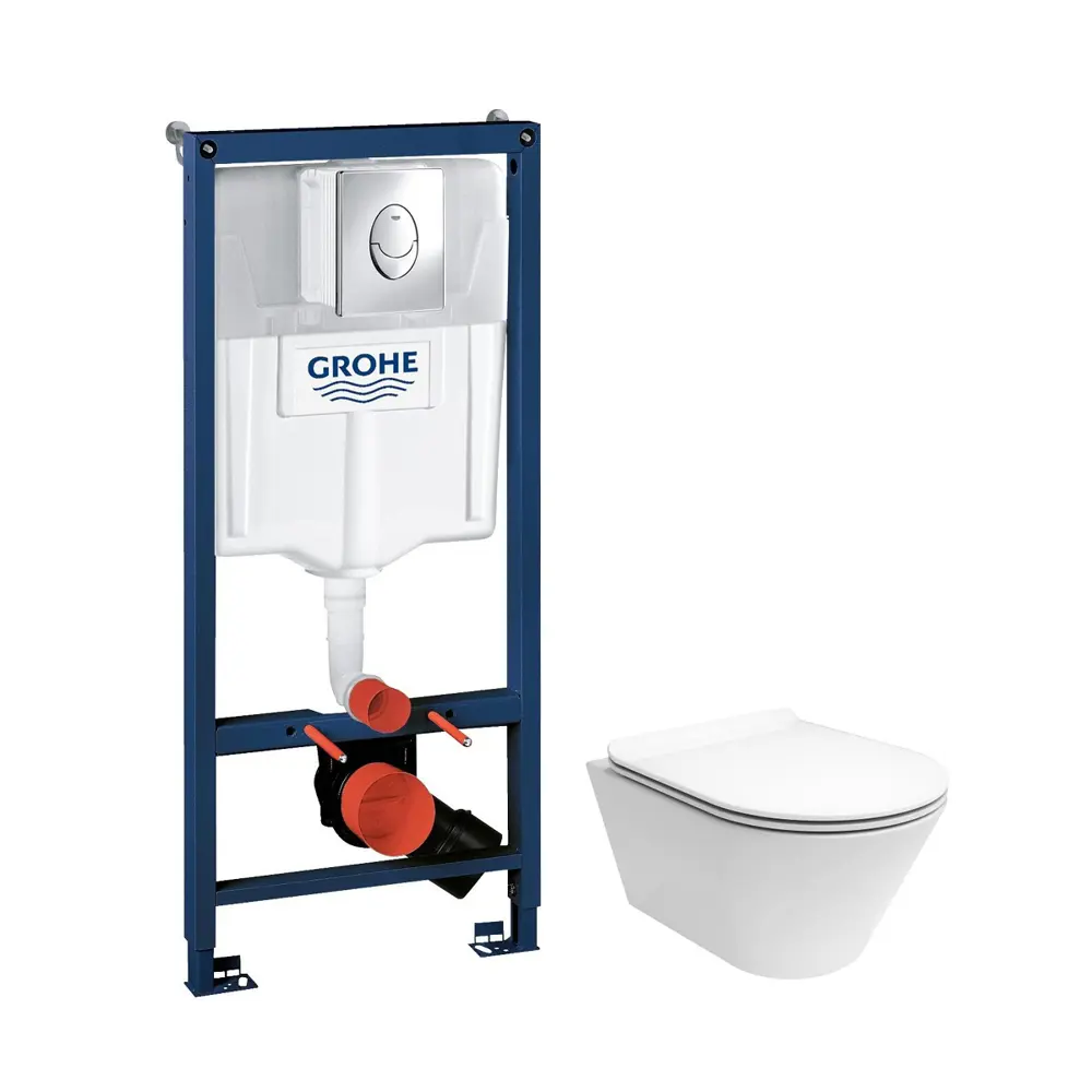 Фото 4 Комплект инсталляции Grohe Rapid SL с клавишей Skate Air (38721001) и унитаз Kerama Marazzi Plaza Modern Торнадо микролифт белый глянцевый Фото 4 Комплект инсталляции Grohe Rapid SL с клавишей Skate Air (38721001) и унитаз Kerama Marazzi Plaza Modern Торнадо микролифт белый глянцевый