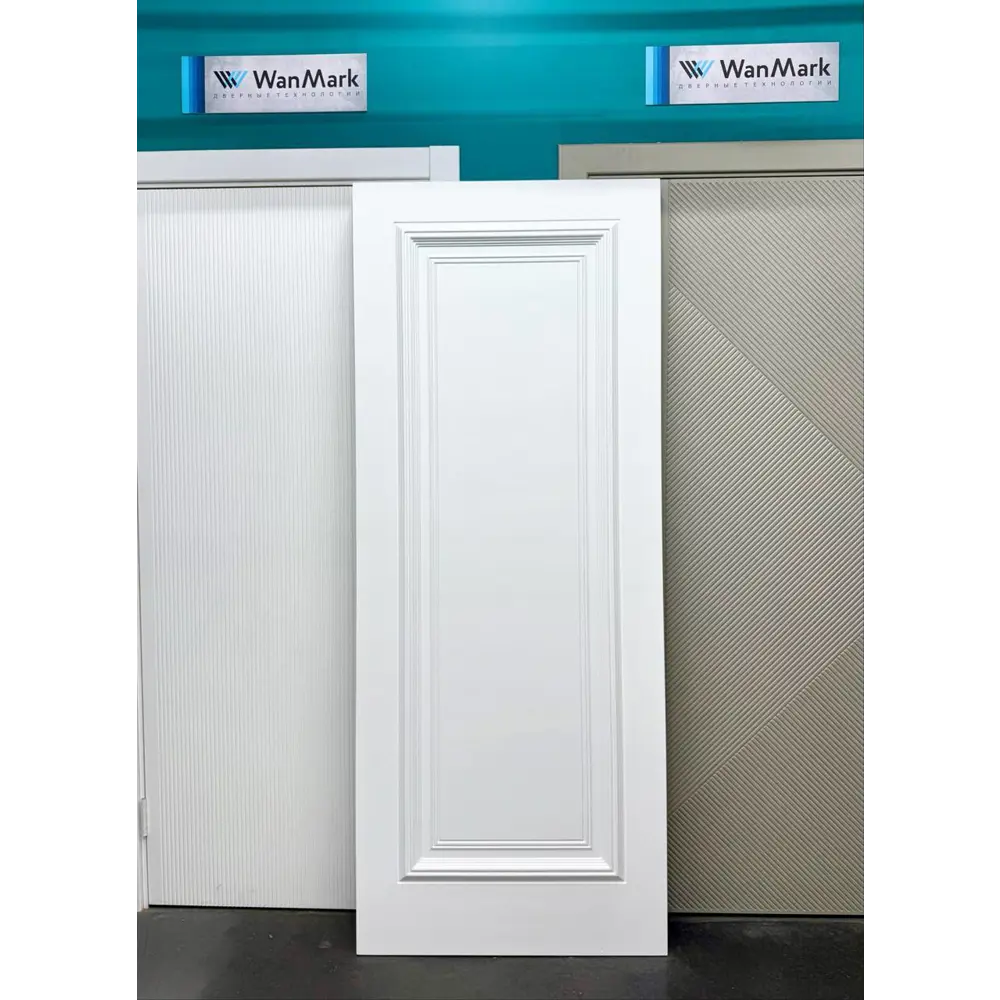 Фото 3 Межкомнатная дверь Wanmark Дебют-1 ДГ глухая 200x80см Эмаль цвет белый Фото 3 Межкомнатная дверь Wanmark Дебют-1 ДГ глухая 200x80см Эмаль цвет белый