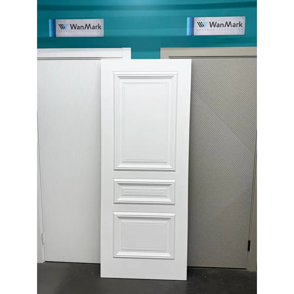 Фото 3 Межкомнатная дверь Wanmark Дебют-3 ДГ глухая 200x70см Эмаль цвет белый Фото 3 Межкомнатная дверь Wanmark Дебют-3 ДГ глухая 200x70см Эмаль цвет белый