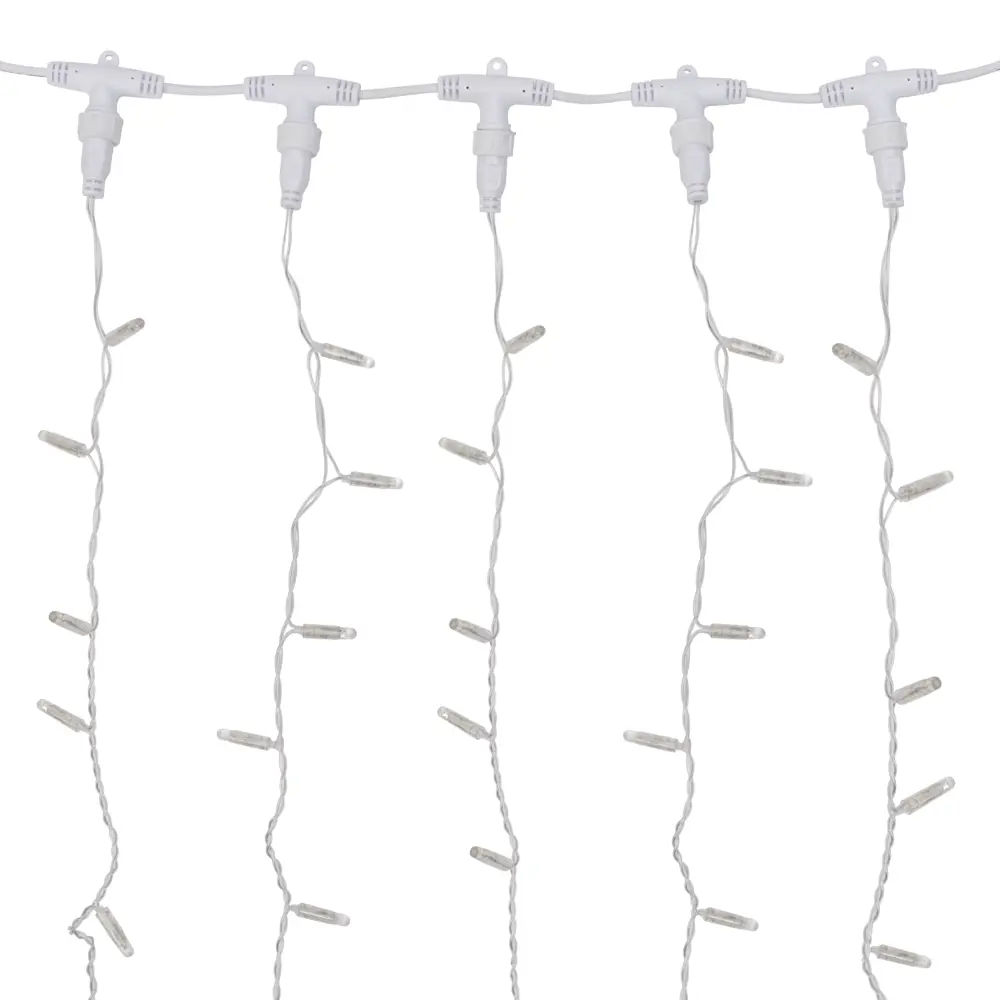 Фото Электрогирлянда универсальная Neon-night 235-695 занавес 2x9м 1200 ламп белый Фото Электрогирлянда универсальная Neon-night 235-695 занавес 2x9м 1200 ламп белый