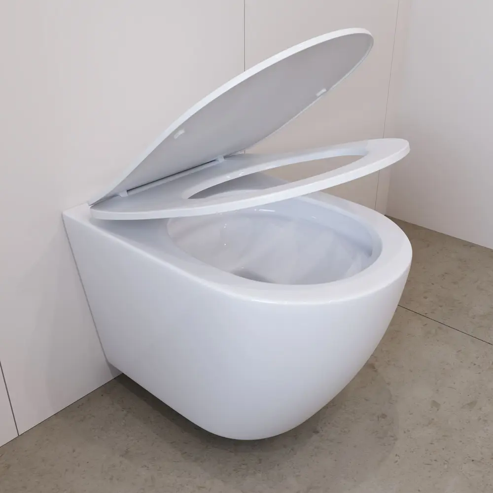 Фото 15 Инсталляция GROHE Solido 5 в 1 QuickFix с клавишей смыва Arena Cosmopolitan (39702000) и унитаз Long 520*365 Vortex Soft-Close белый матовый овал