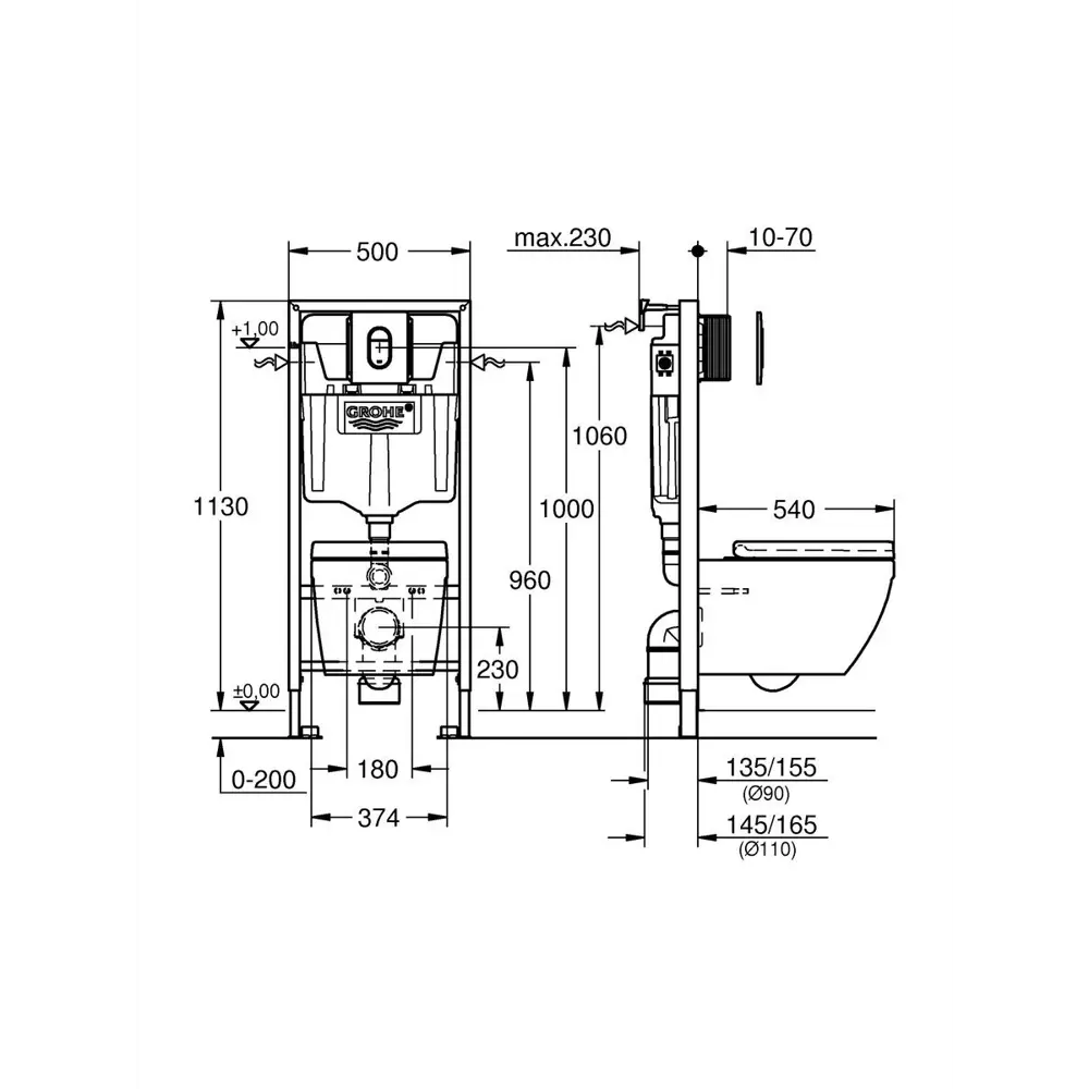 Фото 6 Комплект инсталляции Grohe Solido 5 в 1 QuickFix с клавишей Arena Cosmopolitan (39702000) и унитаз Kerama Marazzi Plaza Modern Торнадо белый глянцевый Фото 6 Комплект инсталляции Grohe Solido 5 в 1 QuickFix с клавишей Arena Cosmopolitan (39702000) и унитаз Kerama Marazzi Plaza Modern Торнадо белый глянцевый