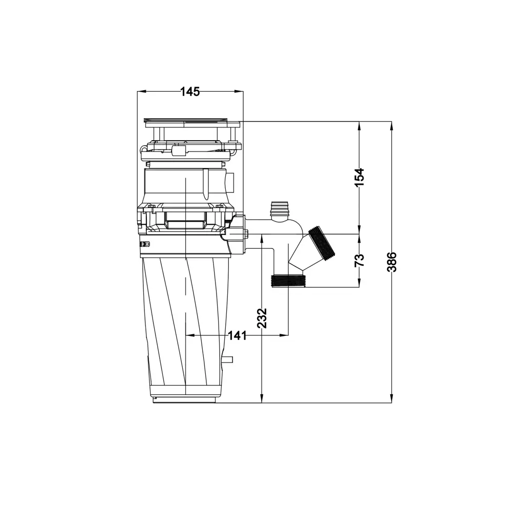 Фото 10 Измельчитель для пищевых отходов MILACIO VIDA 560 PRO (5550560) цвет золото