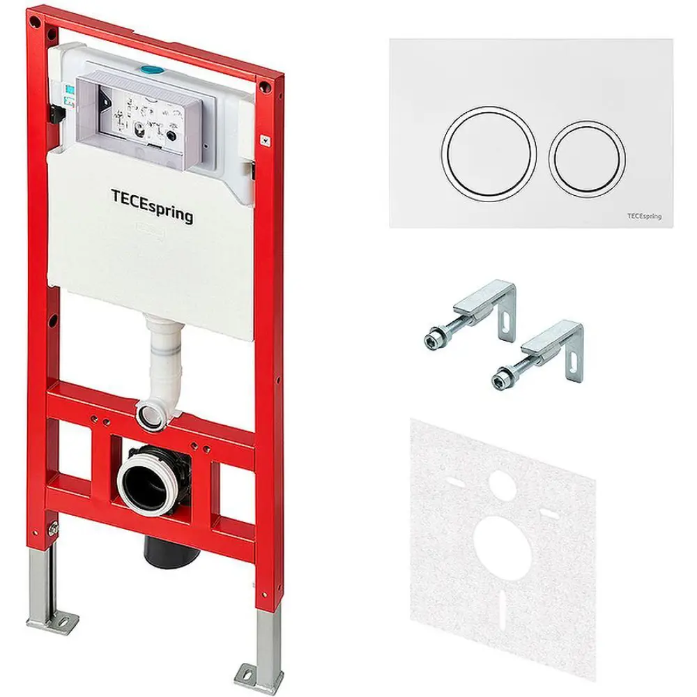 Фото 5 Инсталляция TECE spring с круглыми клавишами белый глянцевый унитаз подвесной безободковый ADT Long 52.5x34.5 Vortex белый матовый квадрат Фото 5 Инсталляция TECE spring с круглыми клавишами белый глянцевый унитаз подвесной безободковый ADT Long 52.5x34.5 Vortex белый матовый квадрат