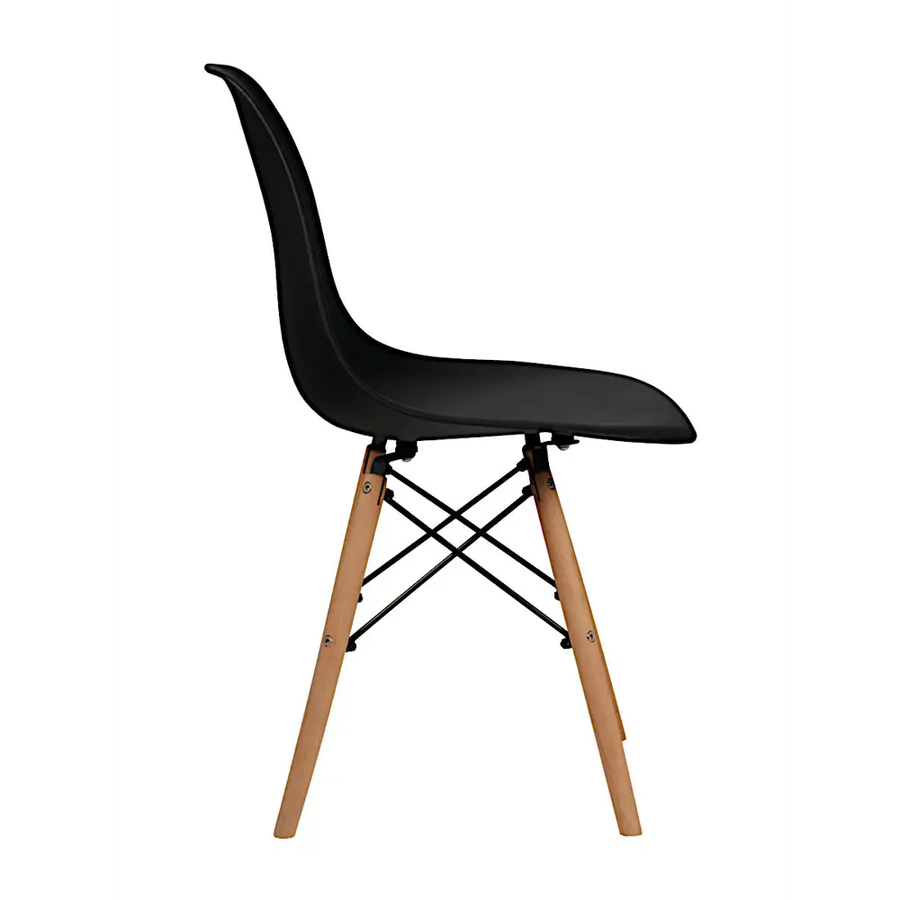 Фото 3 Стул кухонный Стулбержи со спинкой Eames 1 шт черный