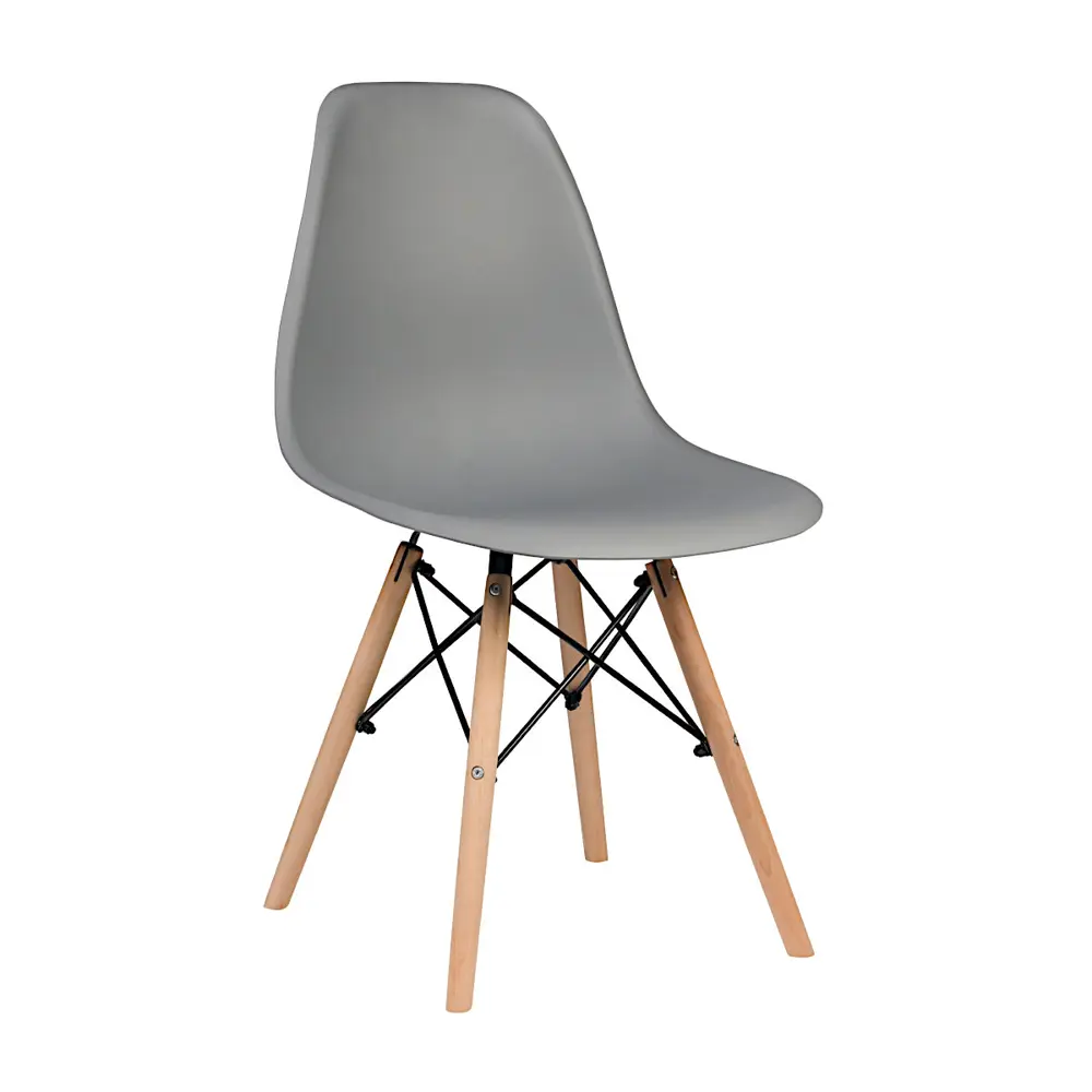 Фото Стул кухонный Стулбержи со спинкой Eames 1 шт темно-серый Фото Стул кухонный Стулбержи со спинкой Eames 1 шт темно-серый