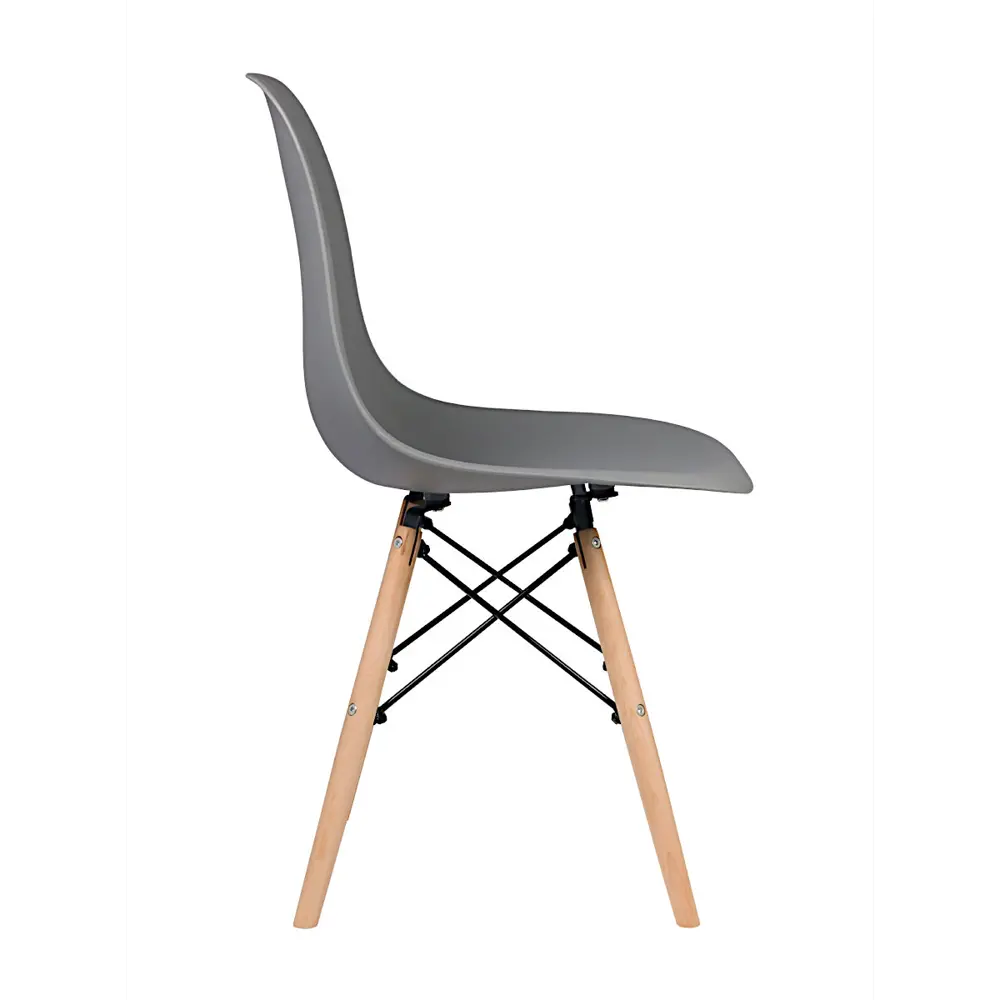 Фото 3 Стул кухонный Стулбержи со спинкой Eames 1 шт темно-серый Фото 3 Стул кухонный Стулбержи со спинкой Eames 1 шт темно-серый