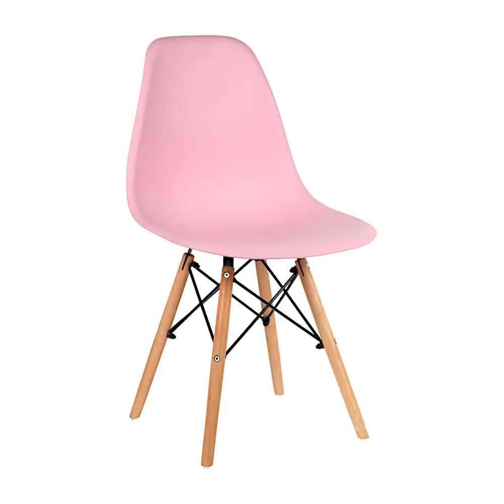 Фото Стул кухонный Стулбержи со спинкой Eames 1 шт розовый Фото Стул кухонный Стулбержи со спинкой Eames 1 шт розовый